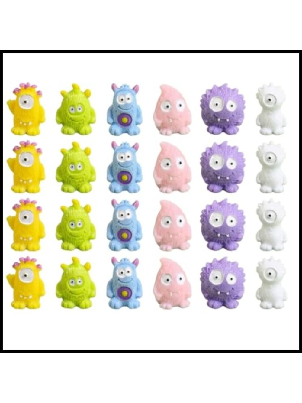 Mini Resin Monster Figurines 24Pcs Tiny Animal Decor DIY Crafts